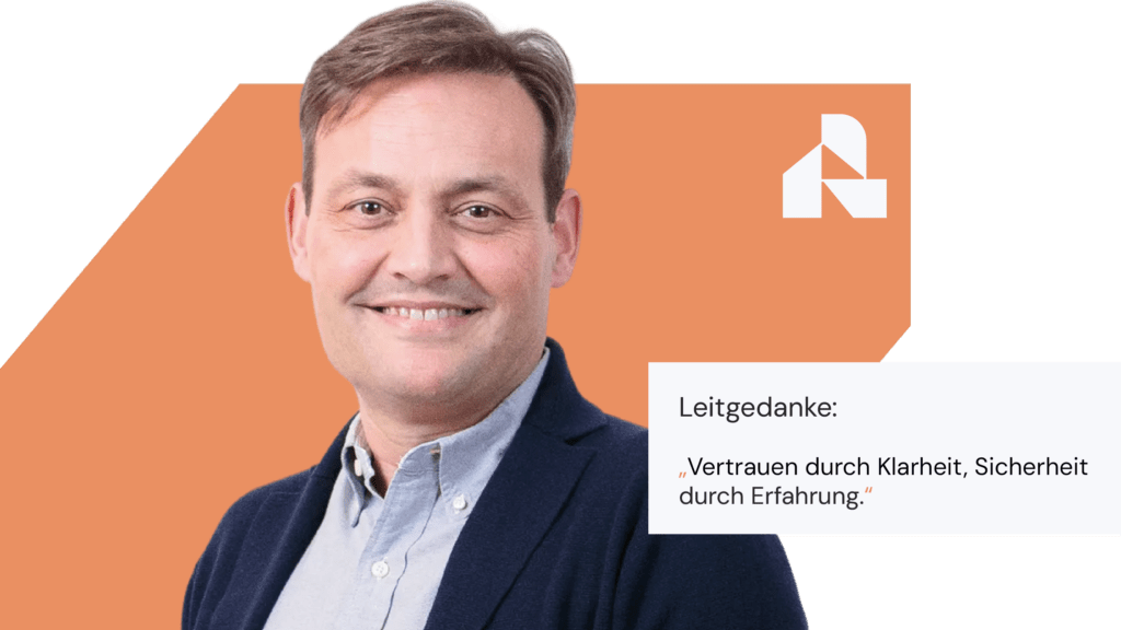 Alexander Pape von Reinsbach Immobilien mit dem Leitgedanken „Vertrauen durch Klarheit, Sicherheit durch Erfahrung.“