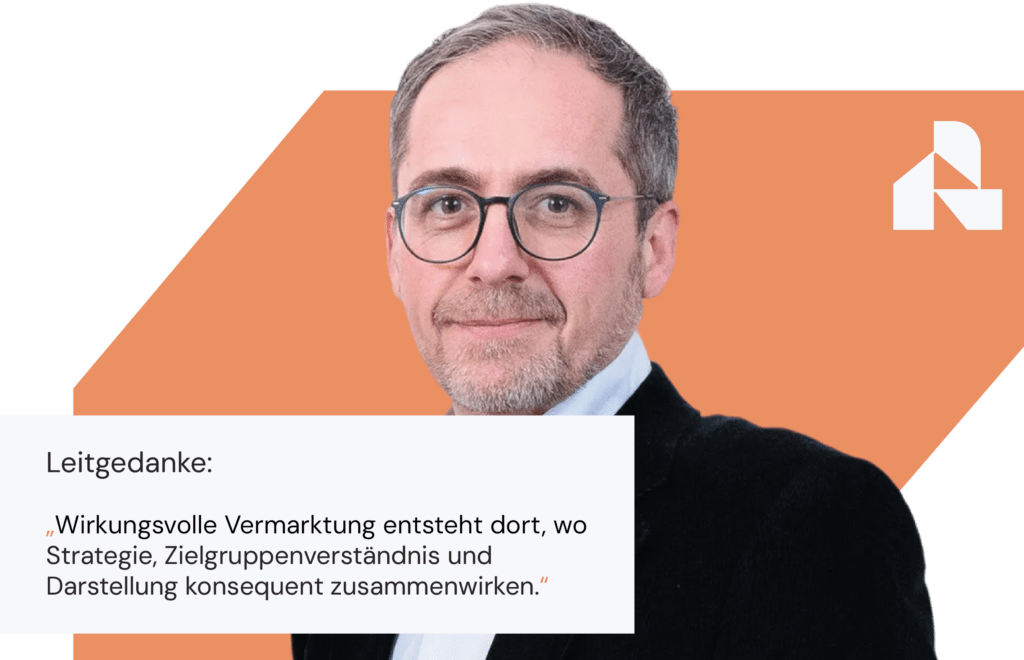 Manuel Vicente Pereira von Reinsbach Immobilien mit dem Leitgedanken „Wirkungsvolle Vermarktung entsteht dort, wo Strategie, Zielgruppenverständnis und Darstellung konsequent zusammenwirken.“
